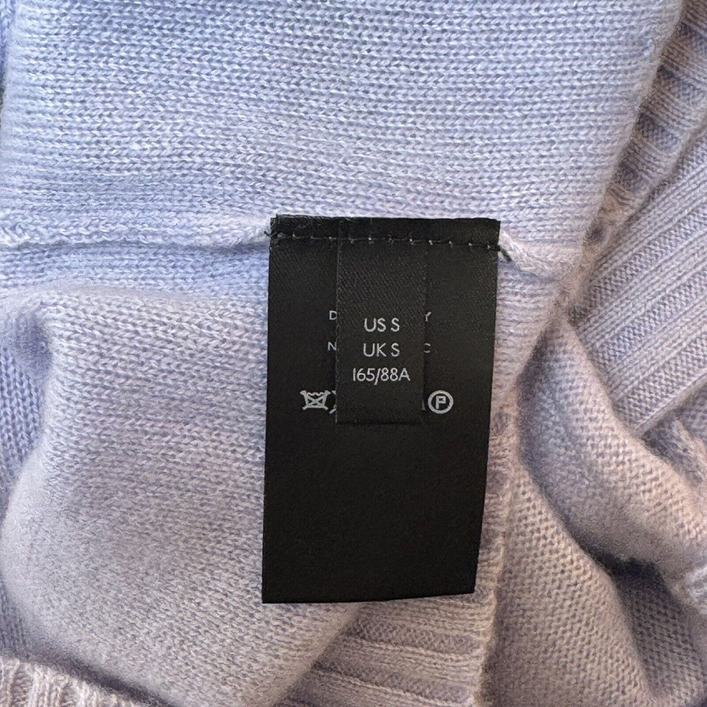 Pilcro Anthropologie ANGIE Seamed 100% Cashmere Knit Sweater Sz Small Lavender - Picture 11 of 14